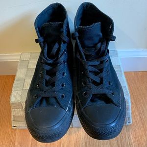 High Top Converse All-Black